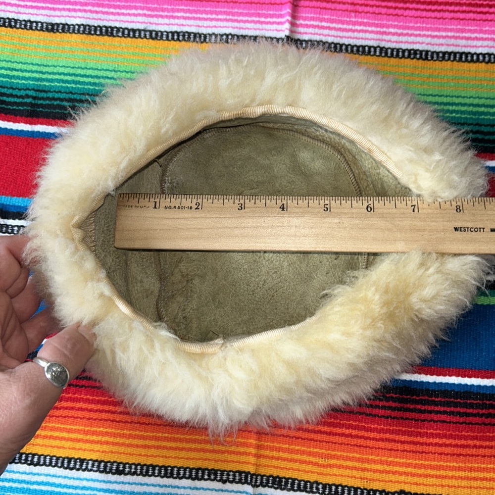 Vintage Handcrafted Genuine Sheepskin Hat - Picture 6 of 9